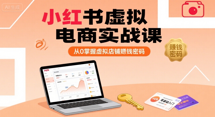 小红书虚拟电商实战课，从0掌握虚拟店铺賺钱密码(更新)-HEIXXXMI