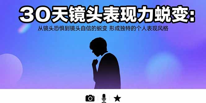 30天镜头表现力蜕变：从镜头恐惧到镜头自信的蜕变 形成独特的个人表现风格-HEIXXXMI