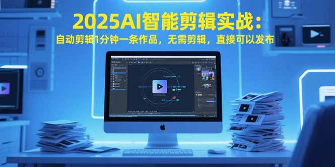 2025AI智能剪辑实战：自动剪辑1分钟一条作品，无需剪辑，直接可以发布-HEIXXXMI