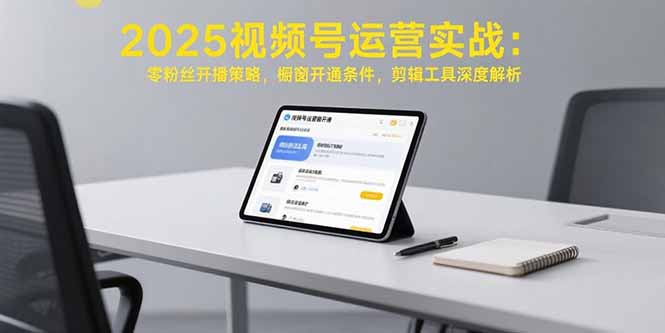 2025视频号运营实战：零粉丝开播策略，橱窗开通条件，剪辑工具深度解析-HEIXXXMI