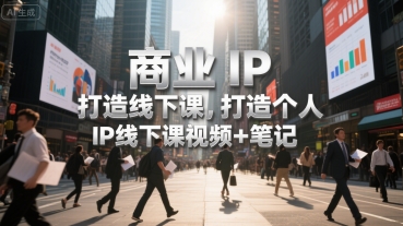 商业IP打造线下课，打造个人 IP线下课视频+笔记-HEIXXXMI
