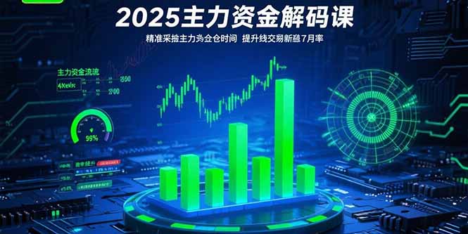 2025主力资金解码课：精准捕捉主力建仓时机，提升短线交易胜率(更新7月-HEIXXXMI