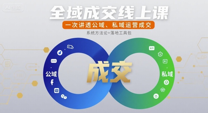 全域成交线上课，一次讲透公域、私域运营成交-HEIXXXMI