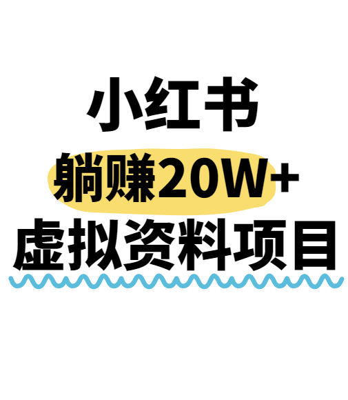小红书操作虚拟资料，搬运工模式躺挣20W+，互联网的低成本路子！-HEIXXXMI