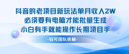 老项目新玩法单月收入2W小白有手就能操作长期项目-HEIXXXMI