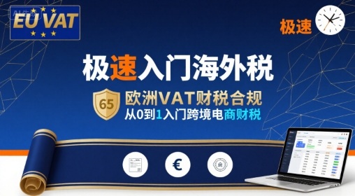 极速入门海外税，欧洲VAT财税合规，从0到1入门跨境电商财税-HEIXXXMI