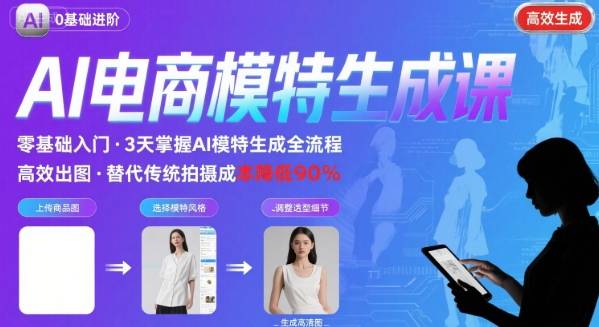 AI模特进阶课程，0基础高效生成逼真电商模特图-HEIXXXMI