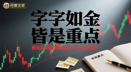 付费文章：字字如金 皆是重点， 看完后 你就清楚该怎么在大A布局了-HEIXXXMI