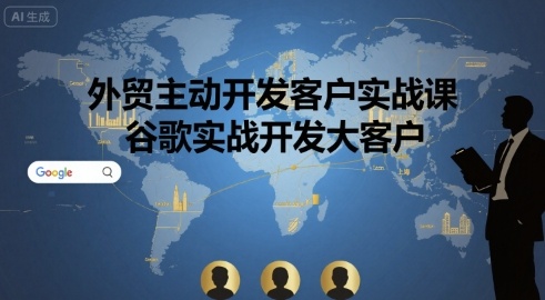 外贸主动开发客户实战课，谷歌实战开发大客户-HEIXXXMI