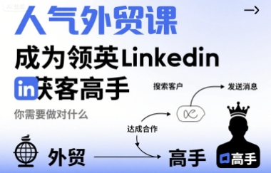 人气外贸课-成为领英Linkedin获客高手，你需要做对什么-HEIXXXMI
