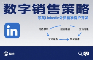 数字销售策略领英LinkedIn外贸精准客户开发-HEIXXXMI
