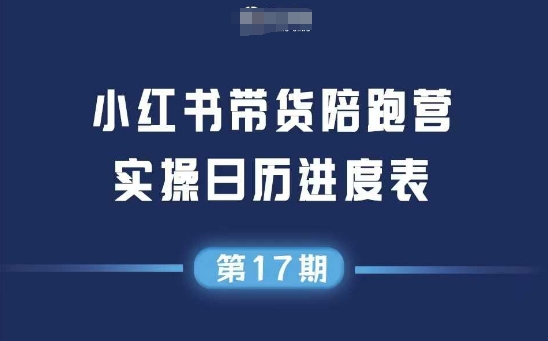 小红书第17期带货陪跑营，不囤货，无不直播，无不投流，通过选品+笔记内容+测品+笔记铺量+矩阵运营打爆款(更新)-HEIXXXMI