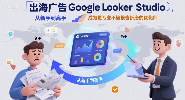 出海广告Google Looker Studio从新手到高手，成为更专业不被报告折磨的优化师-HEIXXXMI