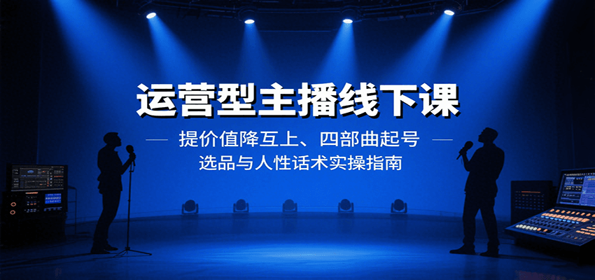 运营型主播线下课：提价值降互上、四部曲起号、选品与人性话术实操指南-HEIXXXMI