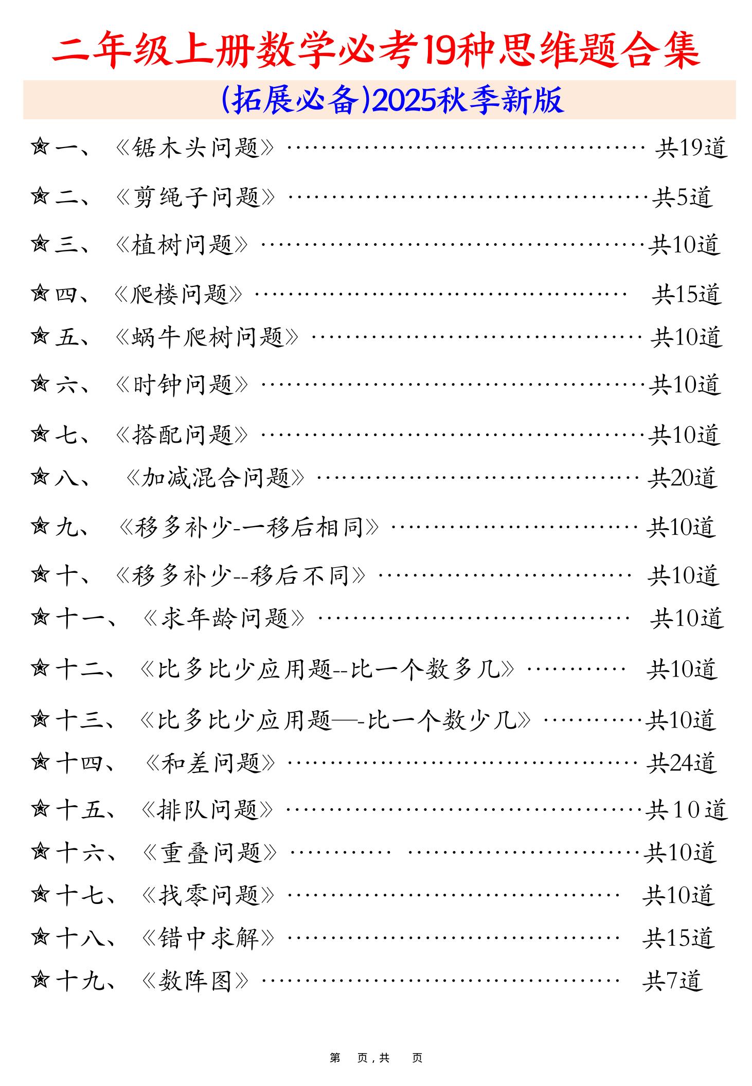二上数学必考19种类型思维应用题训练合集225道（48页）-HEIXXXMI