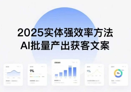 实体强效率方法：AI批量产出获客文案，2025年普通人拥抱AI，实现实体创收-HEIXXXMI