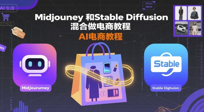 Midjourney和Stable Diffusion混合做电商教程-ai电商教程-HEIXXXMI
