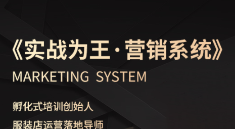老杨·服装老板必修课《实战为王-营销系统》实现业绩被动式增长-HEIXXXMI