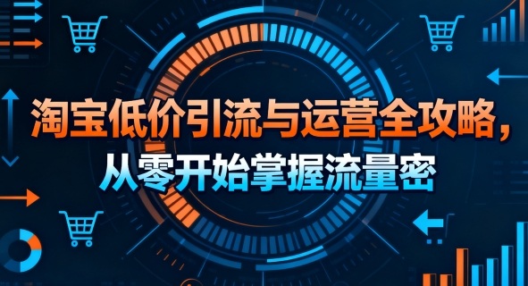 淘宝低价引流与运营全攻略，从零开始掌握流量密码-HEIXXXMI