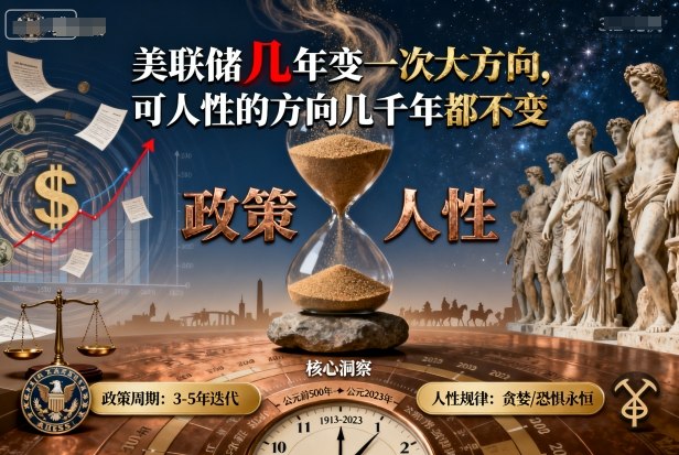 付费文章：美联储几年变一次大方向，可人性的方向几千年都不变-HEIXXXMI