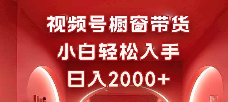 视频号橱窗带货，小白轻松入手，日入2000+-HEIXXXMI
