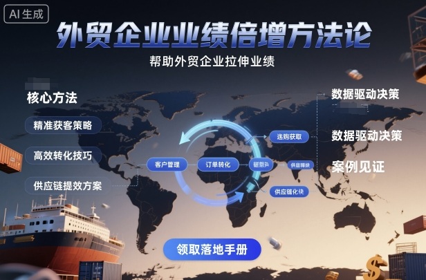 外贸企业业绩倍增方法论，帮助外贸企业拉伸业绩-HEIXXXMI