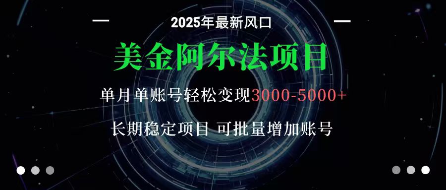 美金阿尔法项目：一部手机每天只需10分钟，轻松稳定赚美元-HEIXXXMI