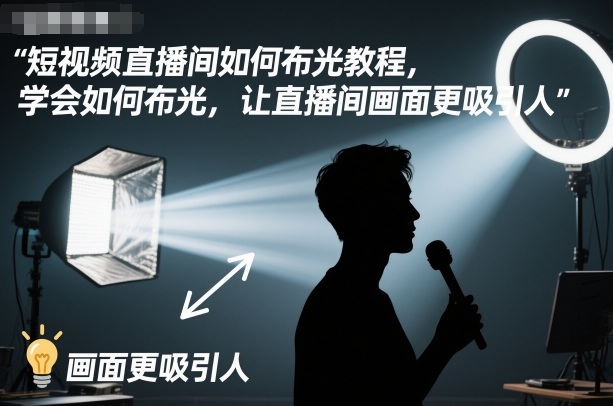 短视频直播间如何布光教程,学会如何布光,让直播间画面更吸引人-HEIXXXMI