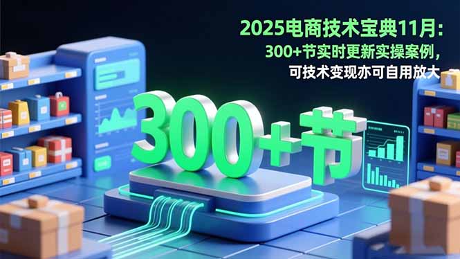 2025电商技术宝典11月：200+节实时更新实操案例，可技术变现亦可自用放大-HEIXXXMI
