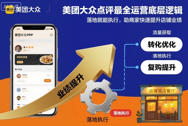 美团大众点评最全运营底层逻辑，落地就能执行，助商家快速提升店铺业绩-HEIXXXMI