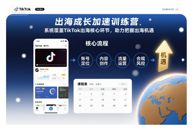 出海成长加速训练营,系统覆盖TikTok出海核心环节,助力把握出海机遇(更新)-HEIXXXMI