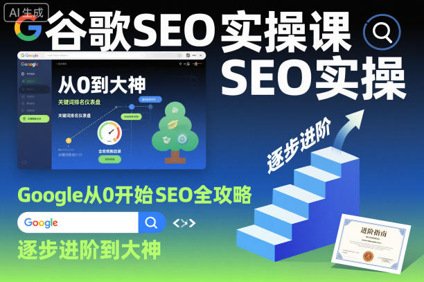 谷歌SEO实操课，Google从0开始SEO全攻略，逐步进阶到大神-HEIXXXMI