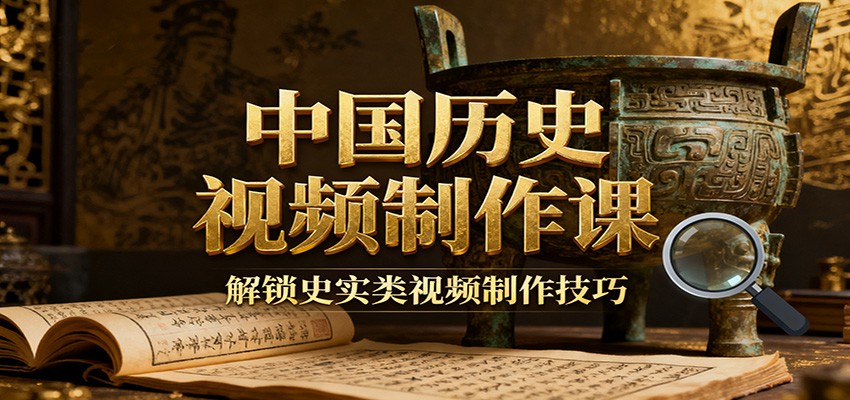 中国历史视频制作课：疆域地图集+参考文案+练习素材，解锁史实类视频制作技巧-HEIXXXMI