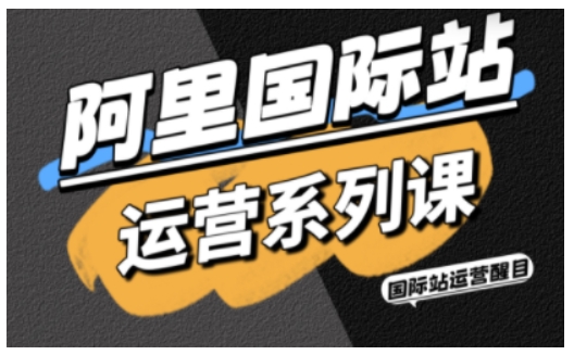 阿里国际站运营系列课，涵盖精准引流、直通车与全站推实战SOP，搭配AI效率工具包与高阶增长玩法(更新)-HEIXXXMI