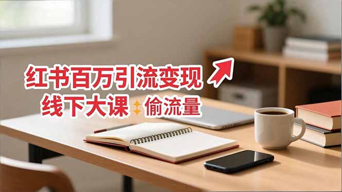 小红书百万引流变现-11月线下大课：分享从0到百万引流路径，手把手教偷流量、拿结果-HEIXXXMI