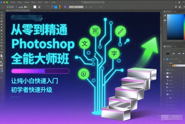 从零到精通Photoshop全能大师班，让纯小白快速入门，初学者快速升级-HEIXXXMI
