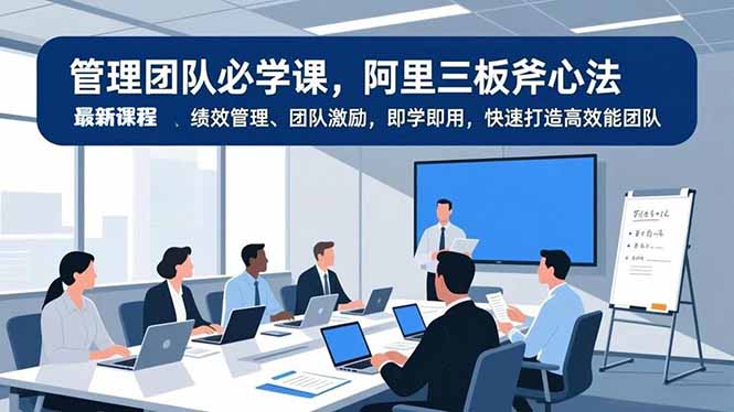 管理团队必学课，阿里三板斧心法、绩效管理、团队激励，即学即用，快速打造高效能团队-HEIXXXMI