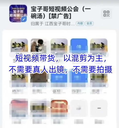 宝子哥头部团队短视频带货，以混剪为主，不需要真人出镜，不需要拍摄【更新11月】-HEIXXXMI
