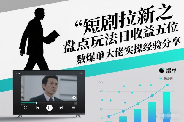 短剧拉新之盘点玩法日收益五位数爆单大佬实操经验分享-HEIXXXMI