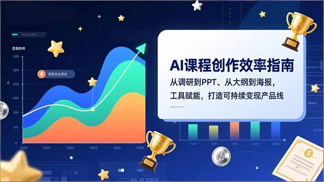 AI课程创作效率指南，从调研到PPT、从大纲到海报，工具赋能，打造可持续变现产品线-HEIXXXMI