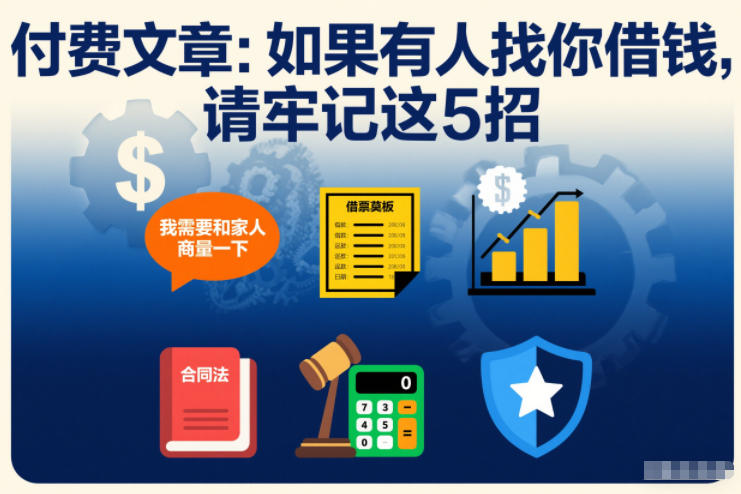 付费文章：如果有人找你借钱，请牢记这5招-HEIXXXMI